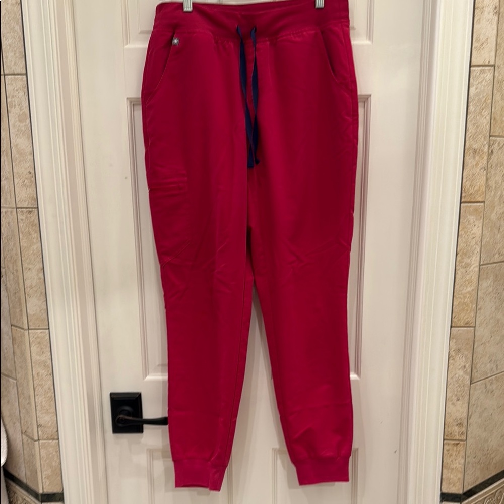 FIGS Vibrant Pink  Technical Jogger Pants - retired color